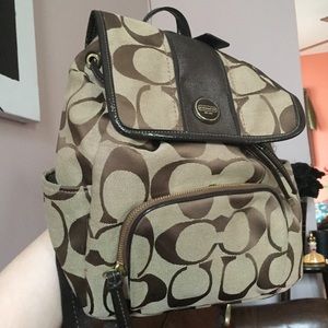 COACH bag backpack brown
